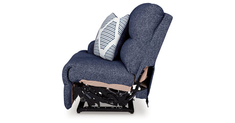 Acklen Place Navy Left-Arm Facing Power Recliner from Ashley - Luna Furniture