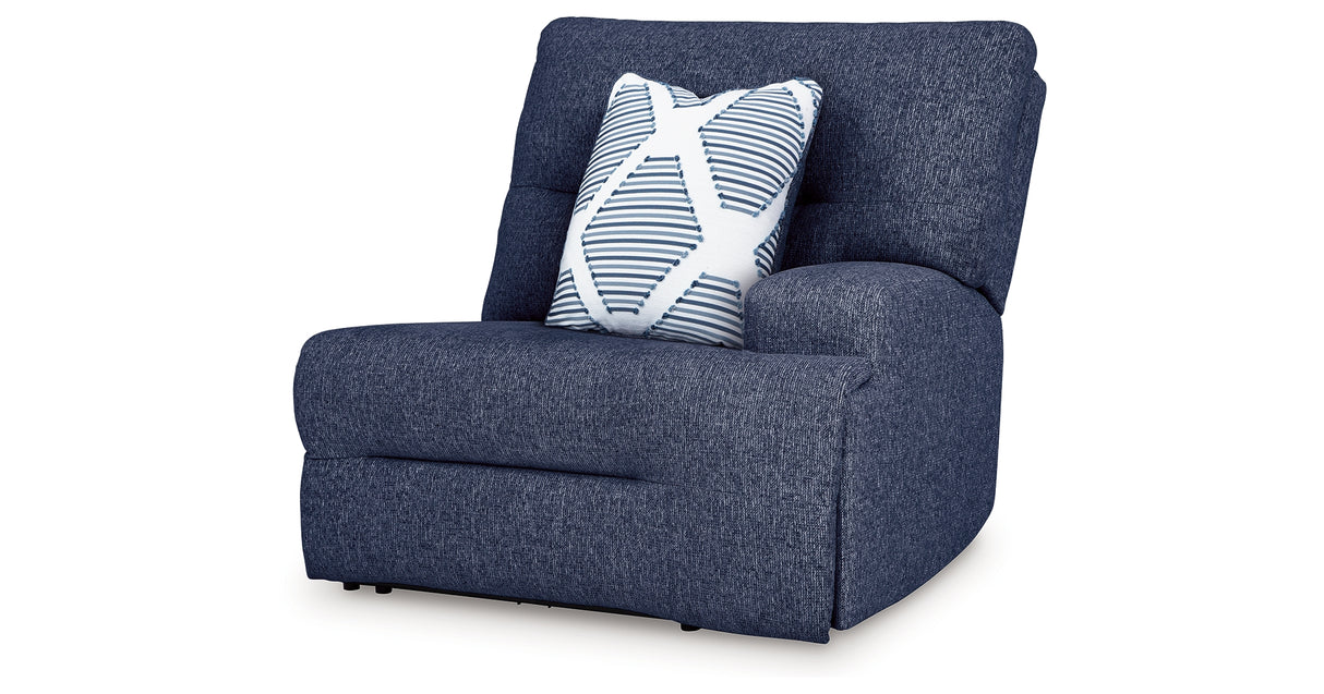 Acklen Place Navy Right-Arm Facing Power Recliner from Ashley - Luna Furniture