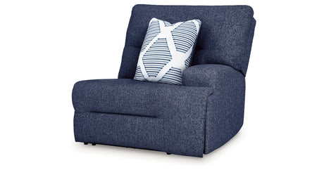 Acklen Place Navy Right-Arm Facing Power Recliner from Ashley - Luna Furniture