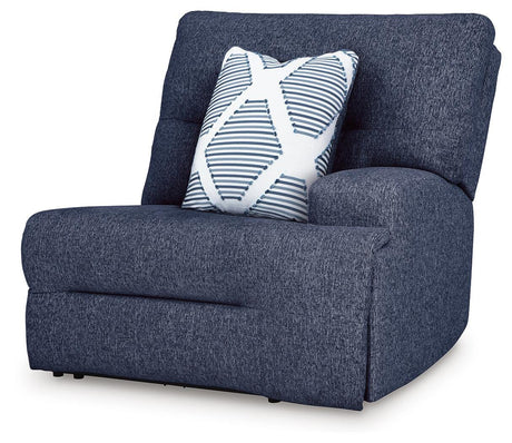 Acklen Place Navy 2-Piece Sectional and Oversized Recliner from Ashley - Luna Furniture