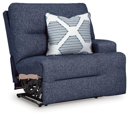 Acklen Place Navy 2-Piece Sectional and Oversized Recliner from Ashley - Luna Furniture