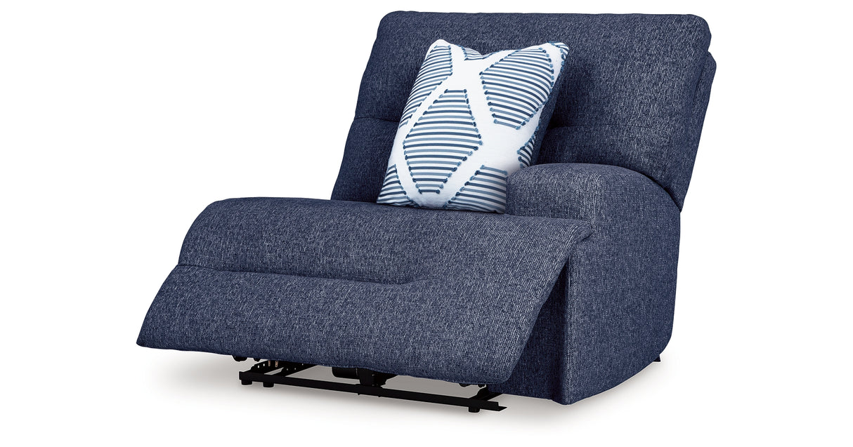 Acklen Place Navy Right-Arm Facing Power Recliner from Ashley - Luna Furniture