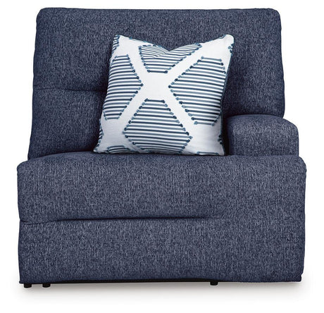 Acklen Place Navy 2-Piece Sectional and Oversized Recliner from Ashley - Luna Furniture