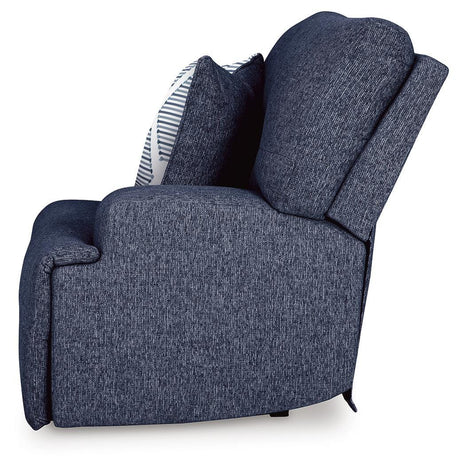 Acklen Place Navy 2-Piece Sectional and Oversized Recliner from Ashley - Luna Furniture