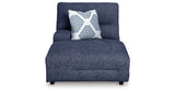 Acklen Place Navy Left-Arm Facing Power Press Back Chaise from Ashley - Luna Furniture