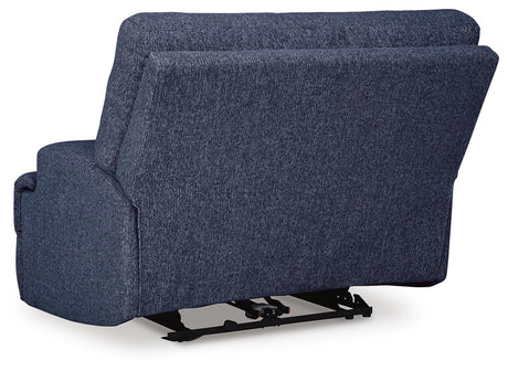 Acklen Place Navy 2-Piece Sectional and Oversized Recliner from Ashley - Luna Furniture