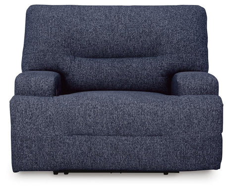 Acklen Place Navy 2-Piece Sectional and Oversized Recliner from Ashley - Luna Furniture