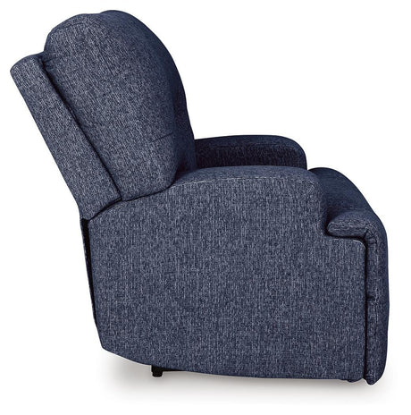 Acklen Place Navy 2-Piece Sectional and Oversized Recliner from Ashley - Luna Furniture