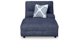 Acklen Place Navy Right-Arm Facing Power Press Back Chaise from Ashley - Luna Furniture