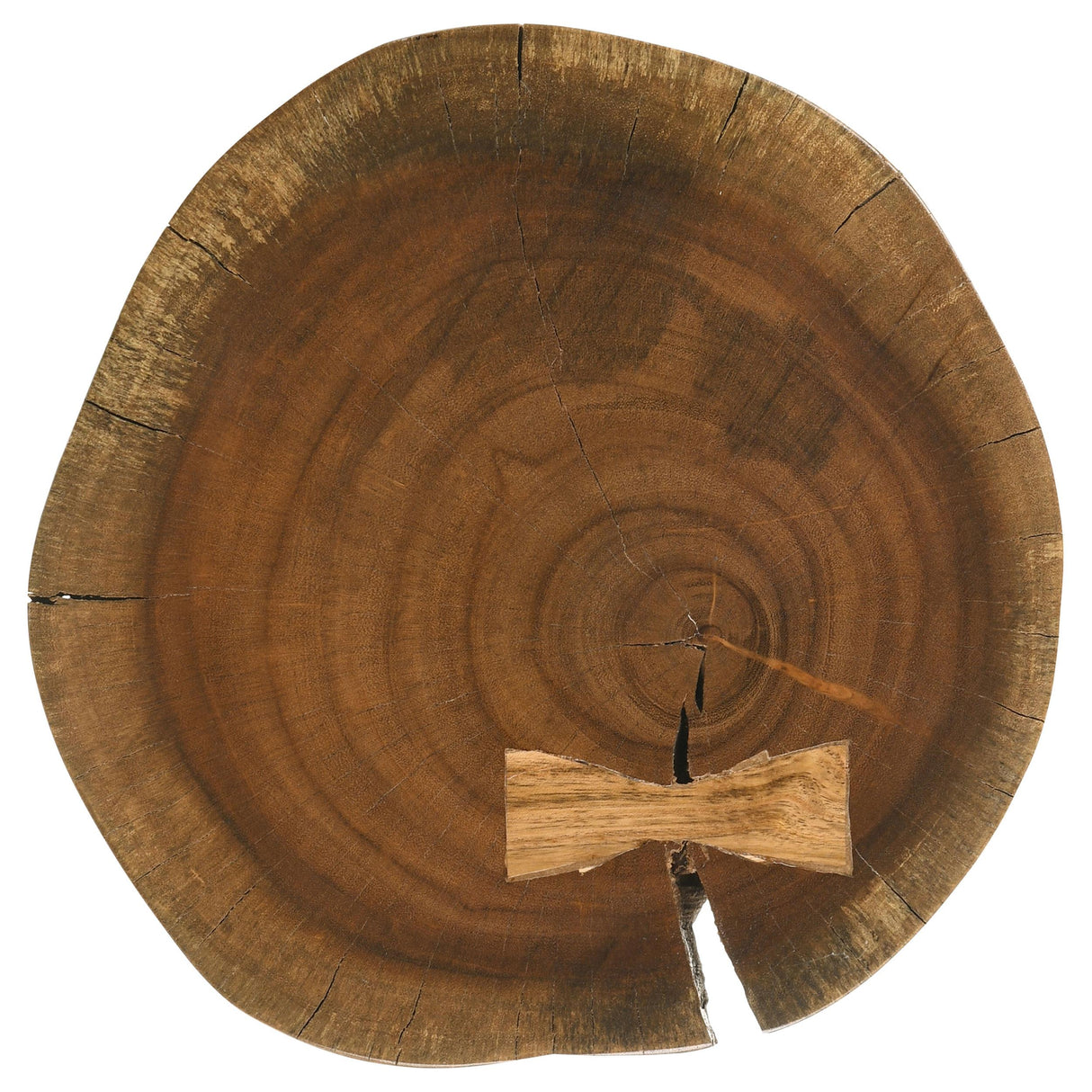 Keith Natural Round Solid Tree Trunk Side Table from Coaster - Luna Furniture