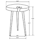 Keith Natural Round Solid Tree Trunk Side Table from Coaster - Luna Furniture