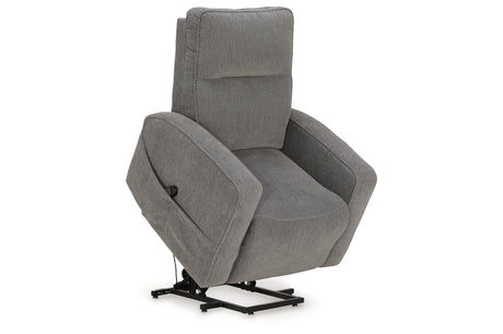 Starganza Gray Power Lift Recliner from Ashley - Luna Furniture