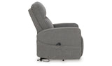 Starganza Gray Power Lift Recliner from Ashley - Luna Furniture