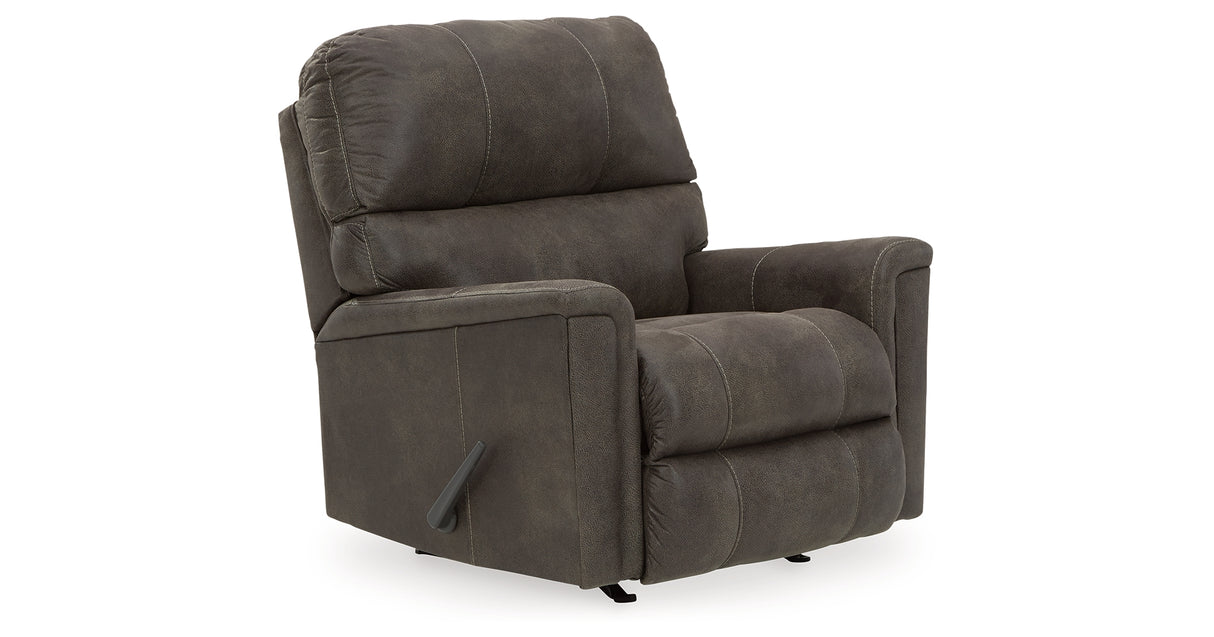 Navi Smoke Recliner from Ashley Furniture - Luna Furniture