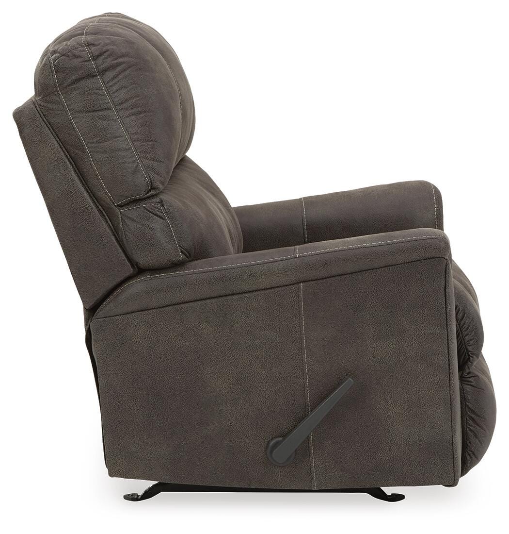 Navi Smoke Recliner from Ashley Furniture - Luna Furniture