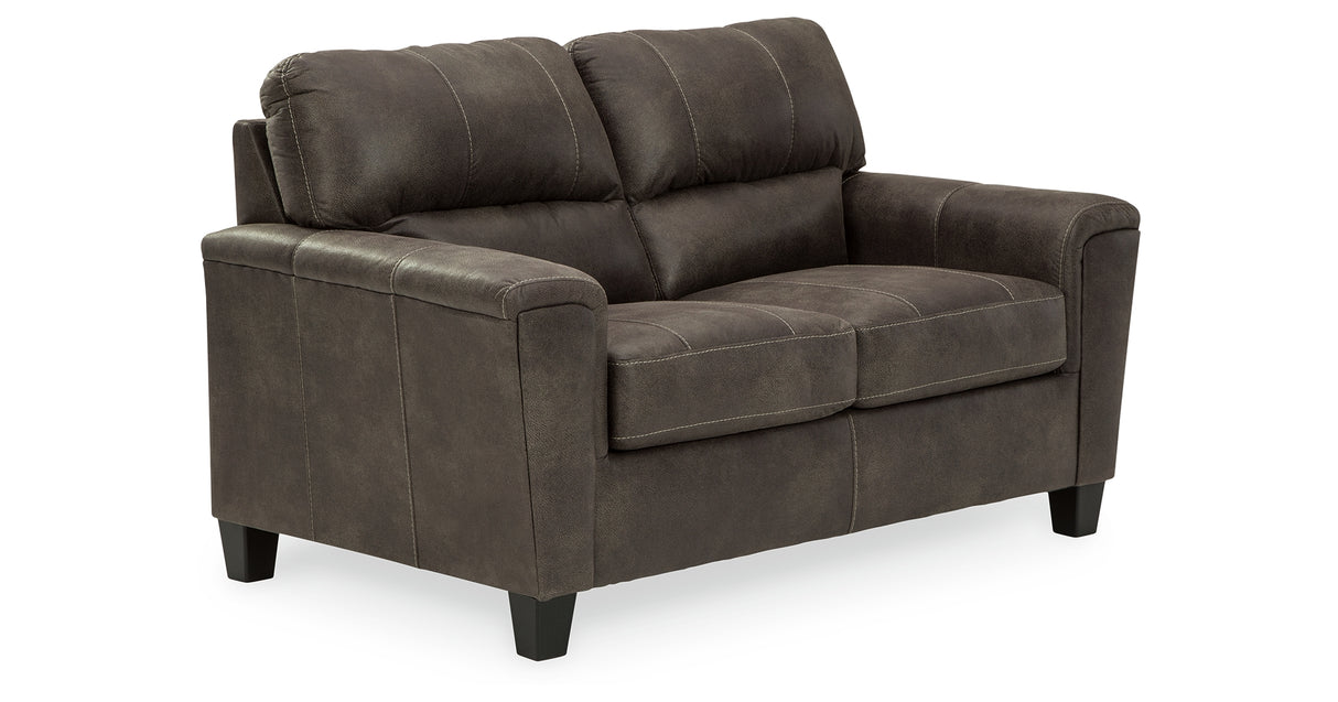 Navi Smoke Loveseat from Ashley Furniture - Luna Furniture