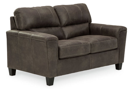 Navi Smoke Sofa, Loveseat and Recliner from Ashley Furniture - Luna Furniture