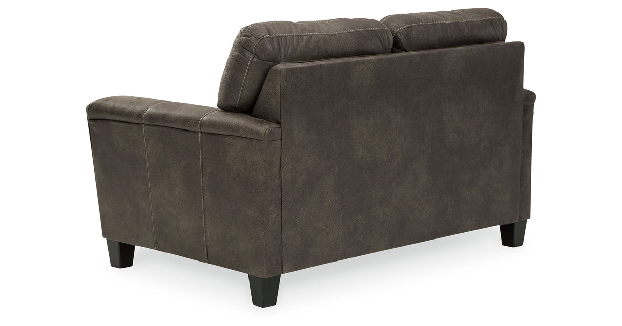 Navi Smoke Loveseat from Ashley Furniture - Luna Furniture