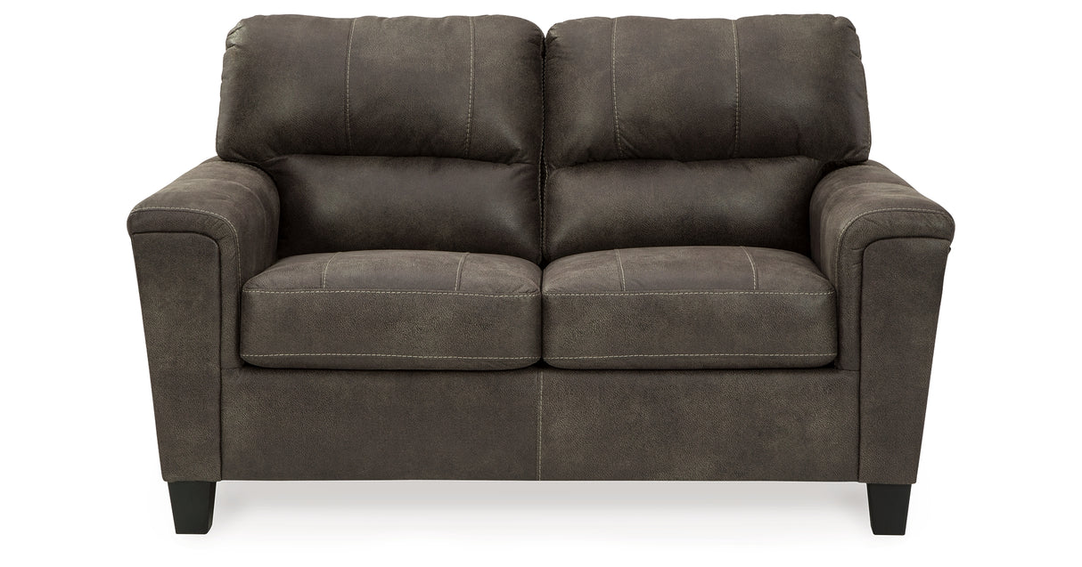 Navi Smoke Loveseat from Ashley Furniture - Luna Furniture