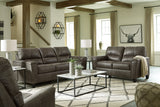 Navi Smoke Sofa, Loveseat and Recliner from Ashley Furniture - Luna Furniture