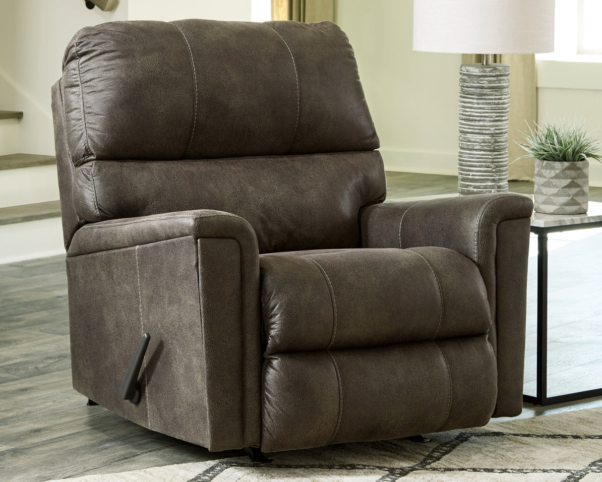 Navi Smoke Recliner from Ashley Furniture - Luna Furniture