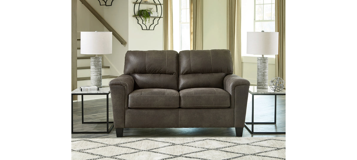 Navi Smoke Loveseat from Ashley Furniture - Luna Furniture