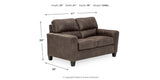 Navi Smoke Loveseat from Ashley Furniture - Luna Furniture
