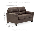 Navi Smoke Loveseat from Ashley Furniture - Luna Furniture