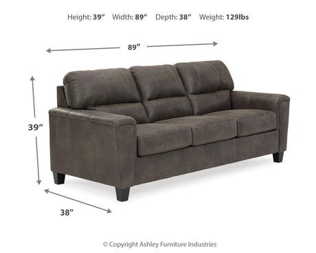 Navi Smoke Sofa from Ashley - Luna Furniture