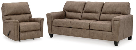 Navi Fossil Sofa and Recliner from Ashley Furniture - Luna Furniture