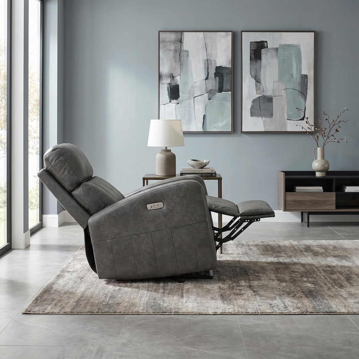 9424GY-1LT Power Lift Chair from Homelegance - Luna Furniture