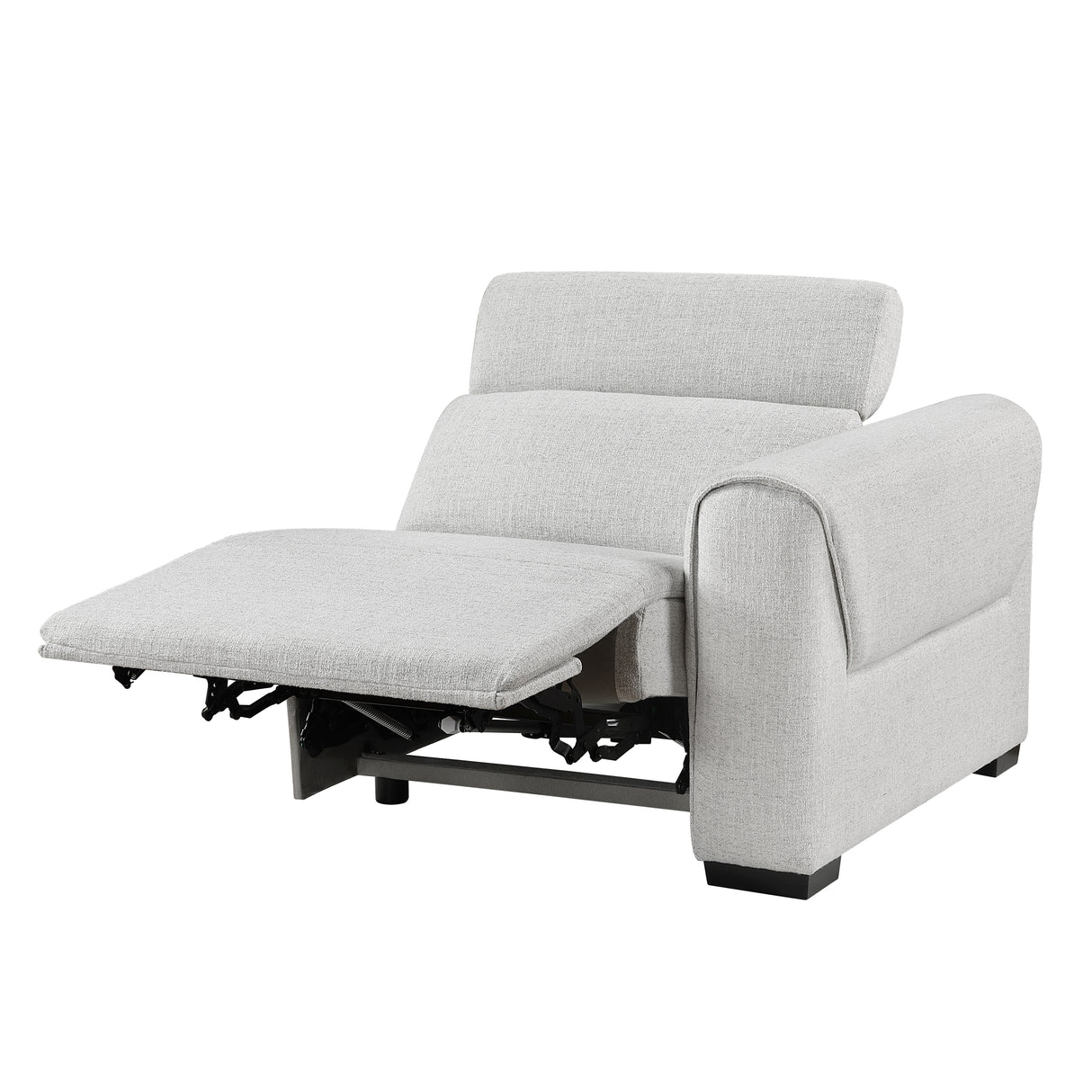 Spivey Dark Gray Leather Loveseat from Homelegance - Luna Furniture