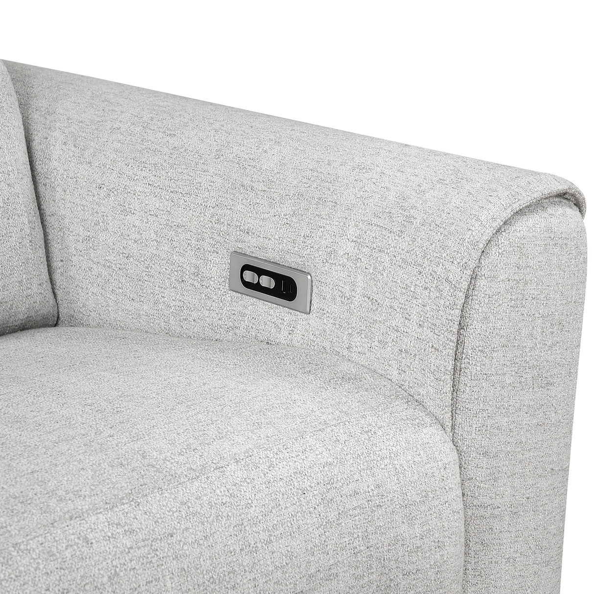 Spivey Dark Gray Leather Loveseat from Homelegance - Luna Furniture
