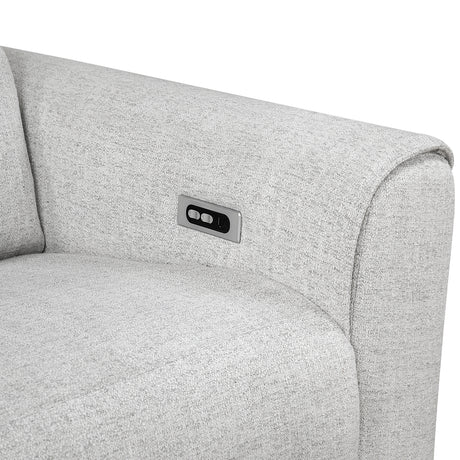 Spivey Dark Gray Leather Loveseat from Homelegance - Luna Furniture