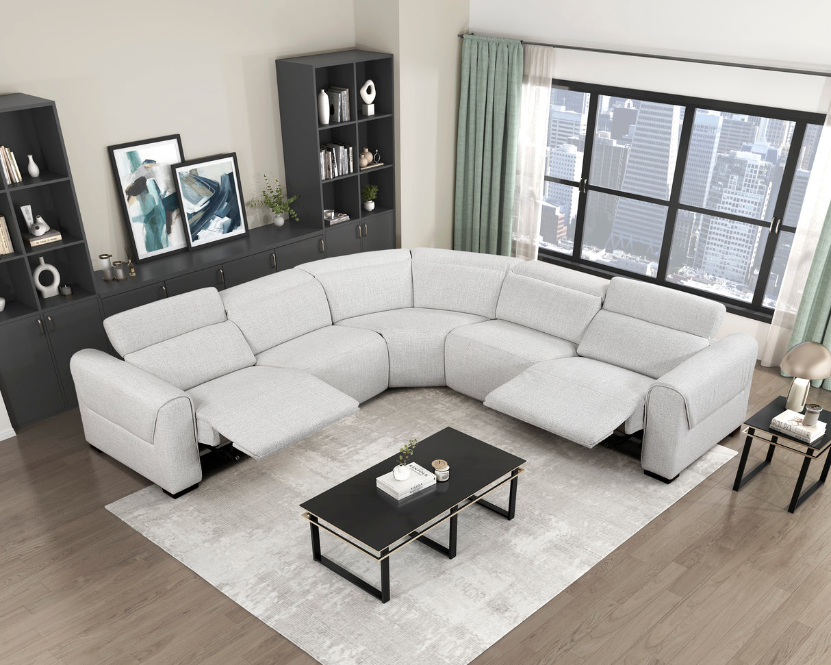 Spivey Dark Gray Leather Loveseat from Homelegance - Luna Furniture