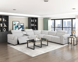 Spivey Dark Gray Leather Loveseat from Homelegance - Luna Furniture