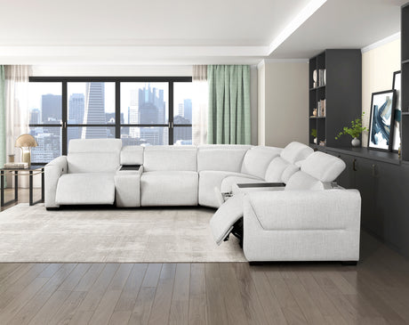 Spivey Dark Gray Leather Loveseat from Homelegance - Luna Furniture