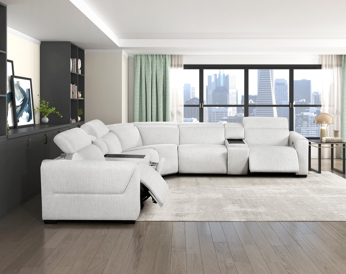 Spivey Dark Gray Leather Loveseat from Homelegance - Luna Furniture