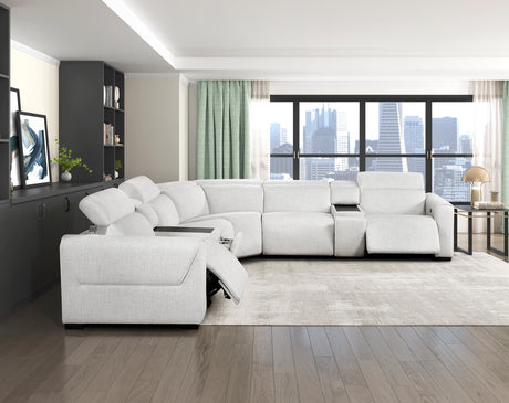 Spivey Dark Gray Leather Loveseat from Homelegance - Luna Furniture