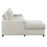 Morelia Beige RAF Storage Sleeper Sofa Chaise
