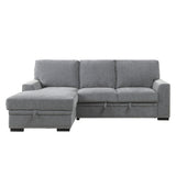 Morelia Beige RAF Storage Sleeper Sofa Chaise from Homelegance - Luna Furniture
