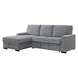 Morelia Beige RAF Storage Sleeper Sofa Chaise from Homelegance - Luna Furniture