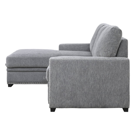 Morelia Beige RAF Storage Sleeper Sofa Chaise from Homelegance - Luna Furniture