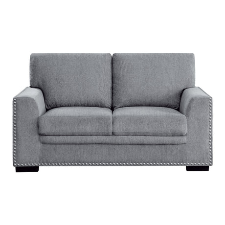 Morelia Dark Gray 2-Piece Living Room Set from Homelegance - Luna Furniture