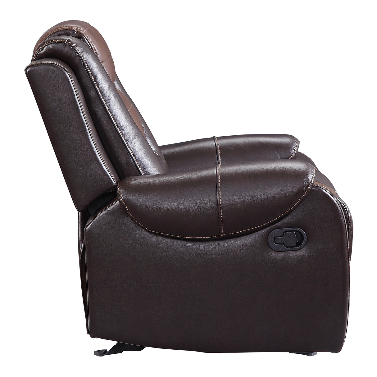 Briscoe Brown Glider Reclining Chair from Homelegance - Luna Furniture