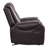 Briscoe Brown Glider Reclining Chair from Homelegance - Luna Furniture