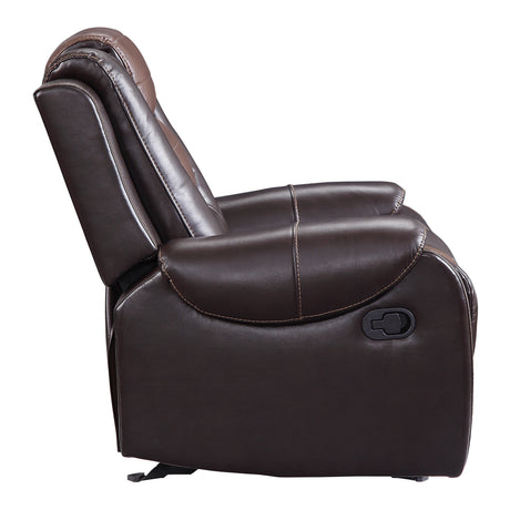Briscoe Brown Glider Reclining Chair from Homelegance - Luna Furniture
