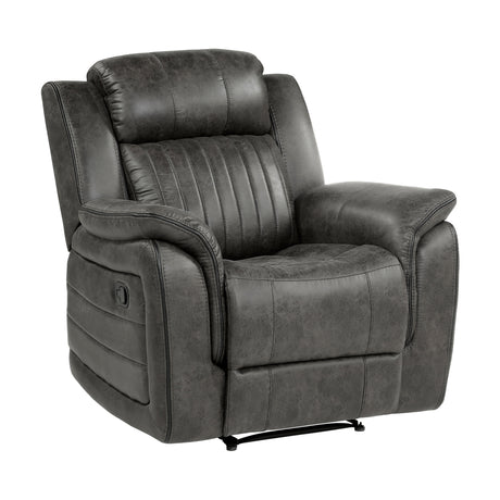 Centeroak Brownish Gray Reclining Chair from Homelegance - Luna Furniture