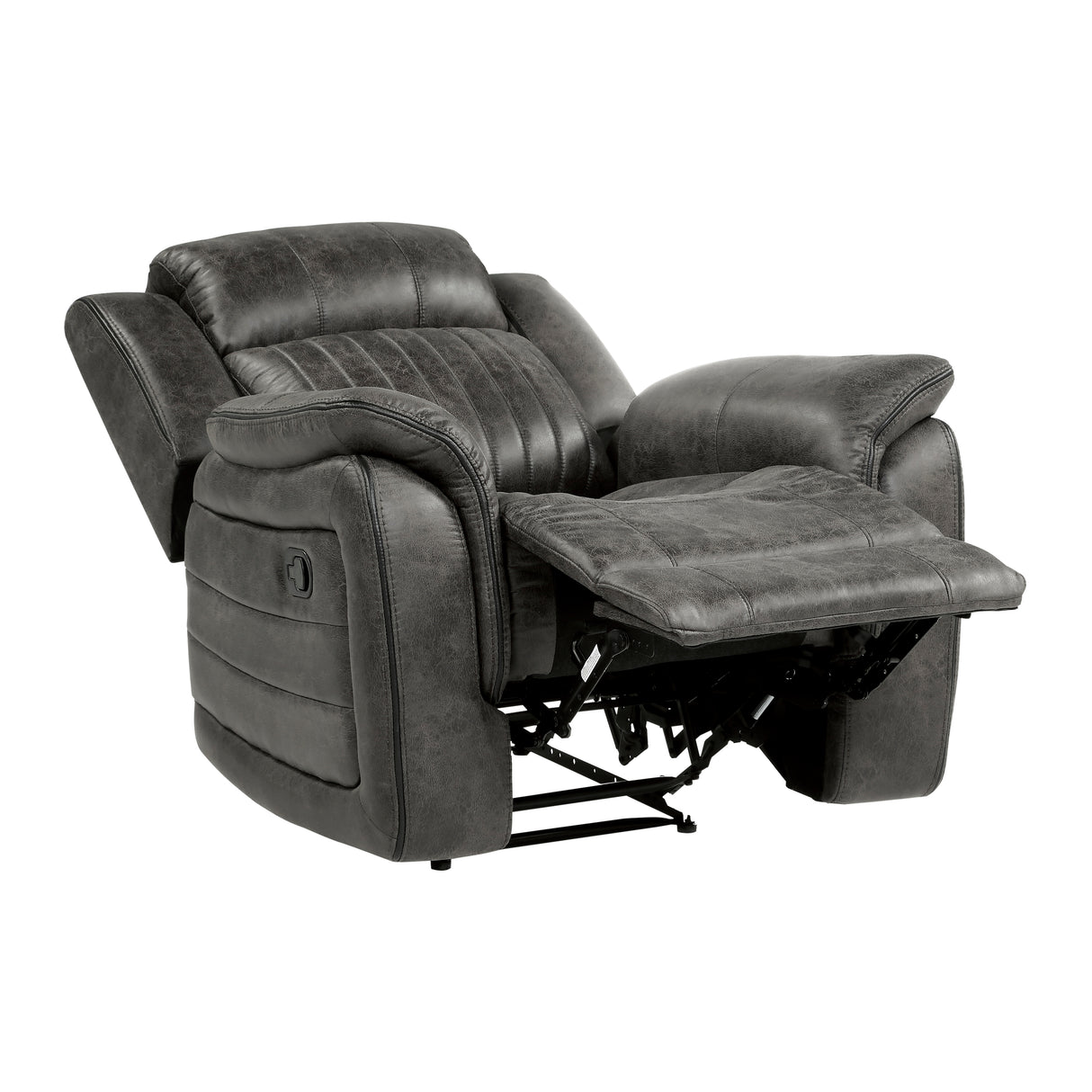Centeroak Brownish Gray Reclining Chair from Homelegance - Luna Furniture