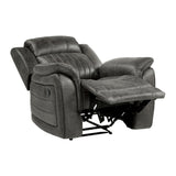 Centeroak Brownish Gray Reclining Chair from Homelegance - Luna Furniture